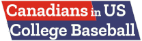 Canadians in US College Baseball Logo
